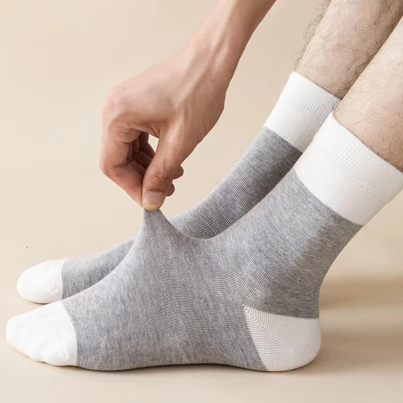 5Pairs Fashion Autumn Winter Warm Man Socks Comfortable Cotton Socks