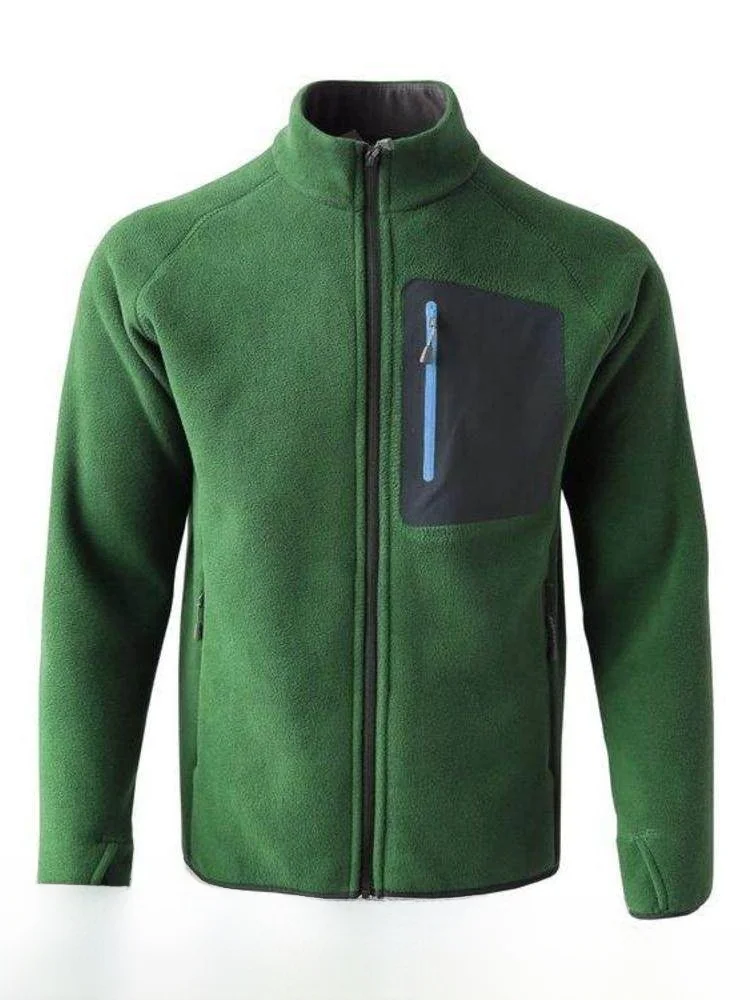 

Thiened Fce, уличная повседневная куртка, новая осенне-зимняя мужская длинная подставка-стойка на молнии, универсальная мода