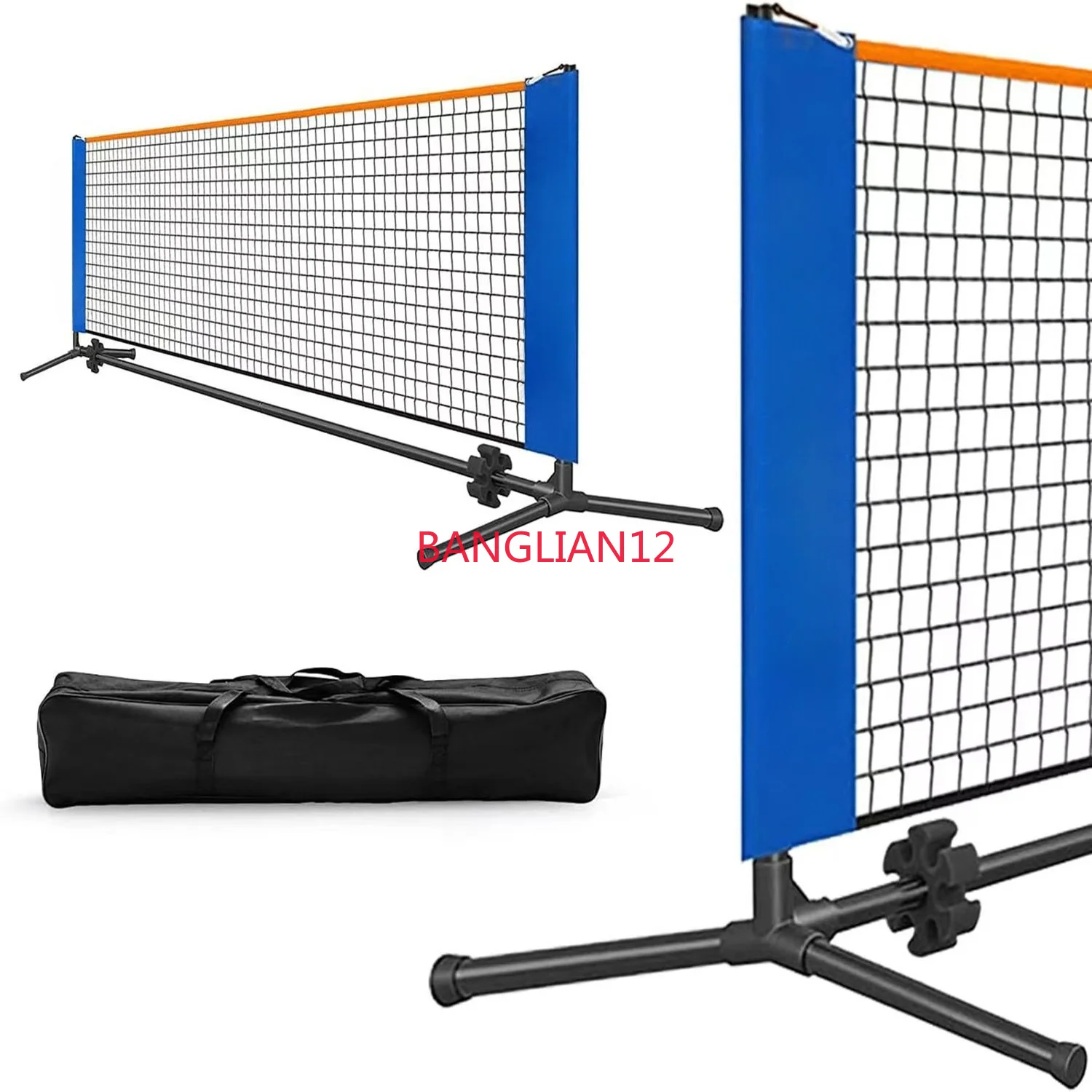 Portable 3m pickleball net frame for outdoor use