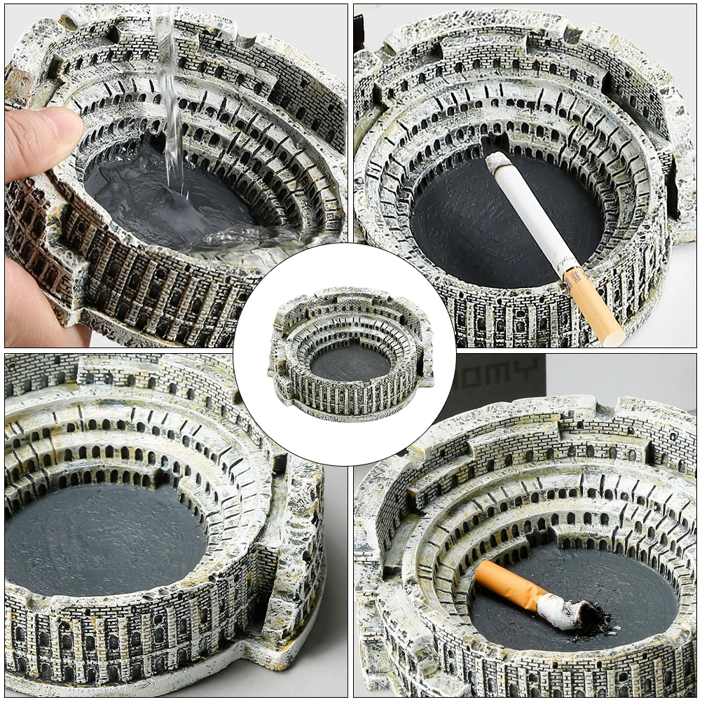 

Креативный домашний декор из смолы, нить в стиле Рим Колизей, практичный подарок, Римская пепельница Колизей, креативная пепельница, нить