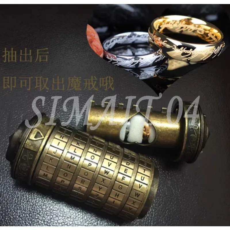 

Кодовый замок Da Vinci Cryptex со скрытым отделением для денег, колец и украшений - креативный романтический подарок-сюрприз