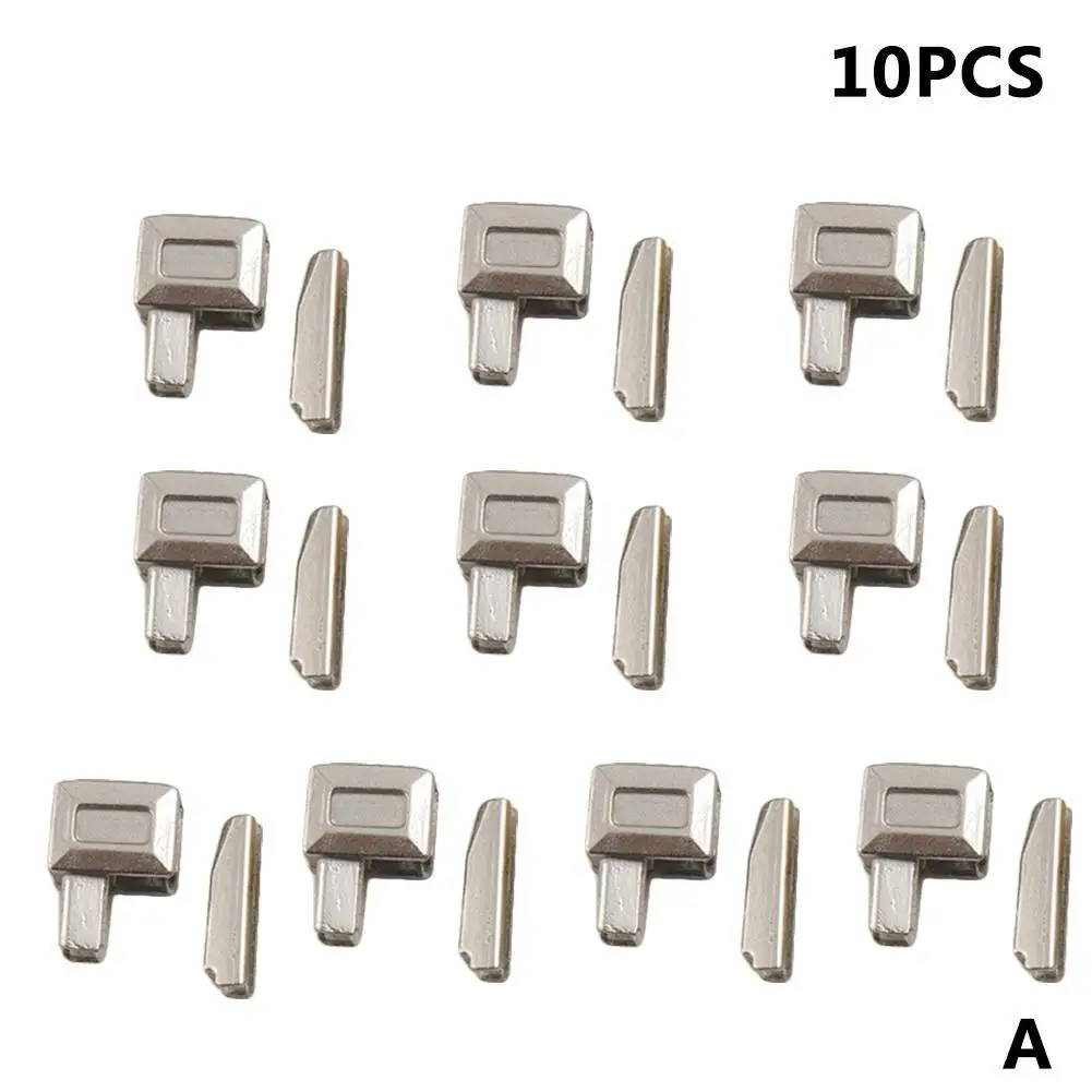 10 Sets Metal Repair Zipper Stopper Open End Zipper Sewing Stopper Accessories Zipper DIY For Clothes Coat Home DIY