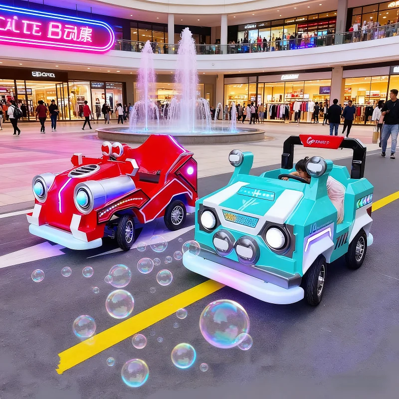 Battery Operated Children Ride Car, Amusement Park Bumper Car, Outdoor Mall Simulated Driving Game, Kids Electric Vehicle
