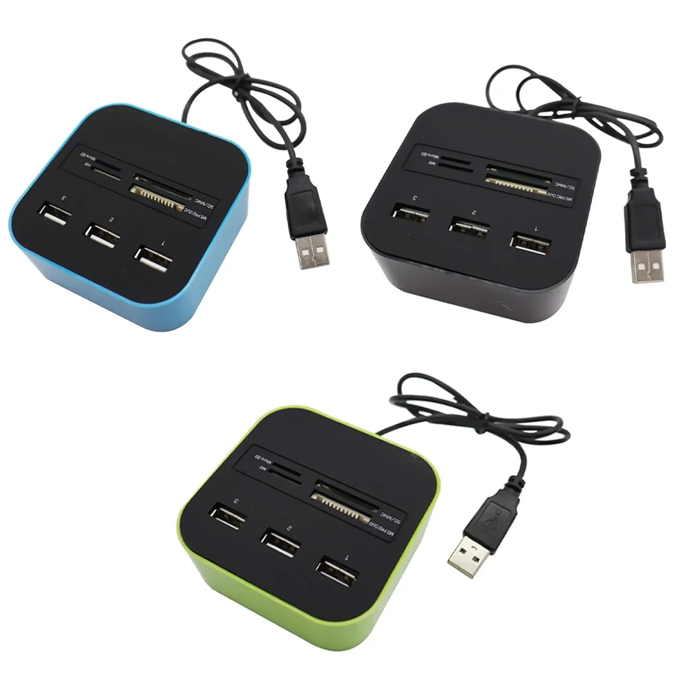 Convenient USB Splitter with 3 USB 2 0 Ports Second Generation HUB Controller and High Speed Data Transmission