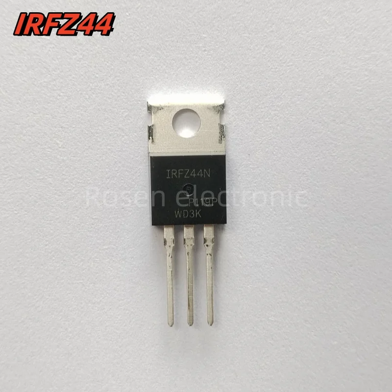 10pcs 100% New Brand IRFZ44N IRFZ44 Power MOSFET TO-220 Transistors Kit Original N-Channel International Rectifier Power 49A 55V