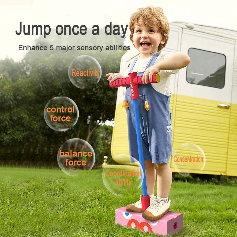 Mideer-Fun Jump Rubber Jump Toy para crianças, Jumping Toy para crianças, Taller Balance Toy, Indoor e Outdoor Exercise Equipment, 3Y +