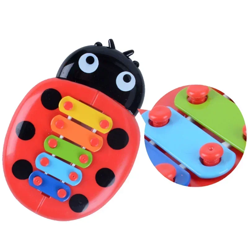 Baby Music Instrument Toy Wooden Ladybug Xylophone Infant Musical Funny Toys For Girls Boys Kids Montessori Educational Toy