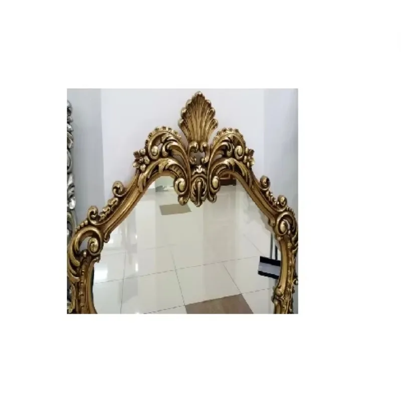 Antique Royal Mirror Design Modern Metal Rectangle Wall Mirror Dining Room Living Room Home Decoration Products Christmas