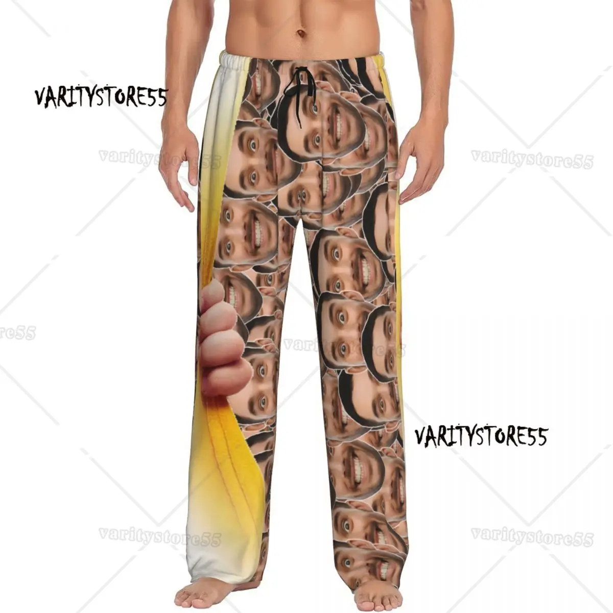 

Custom Men's Pajama Pants Printed Sleep Sleepwear Bottoms with Pockets