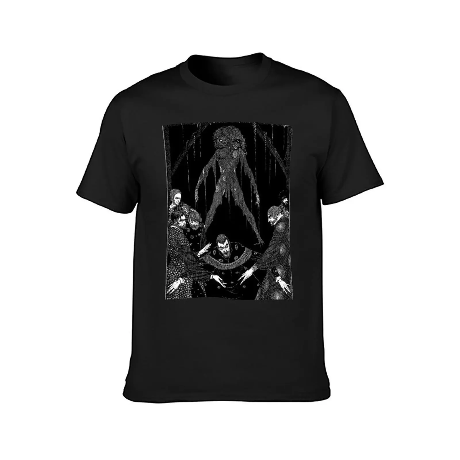 The Black Cat: Harry Clarke: Edgar Allan Poe T-Shirt blacks quick drying new edition tops mens graphic t-shirts funny