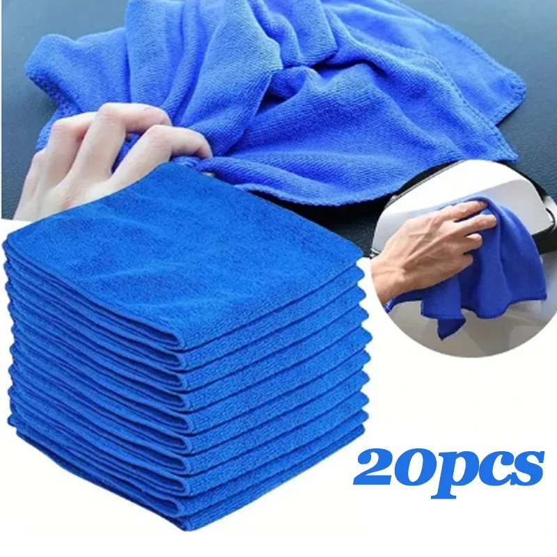 Universal Microfiber Towels Wash Drying Cloth Household Cleaning for Home Car Auto Detailing Polishing Cloth Blue Clean Rags