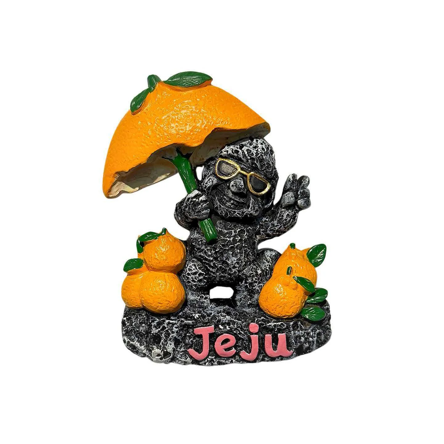 Jeju Island, South Korea, volcanic rocks, carved stone statues, souvenirs, delicious food, grilled meat, refrigerator stickers