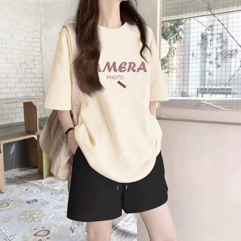 

Loose Casual Sportswear Set for Women Summer plus Size Running Fitn orts Svel Two Piece Set Slimming Effect