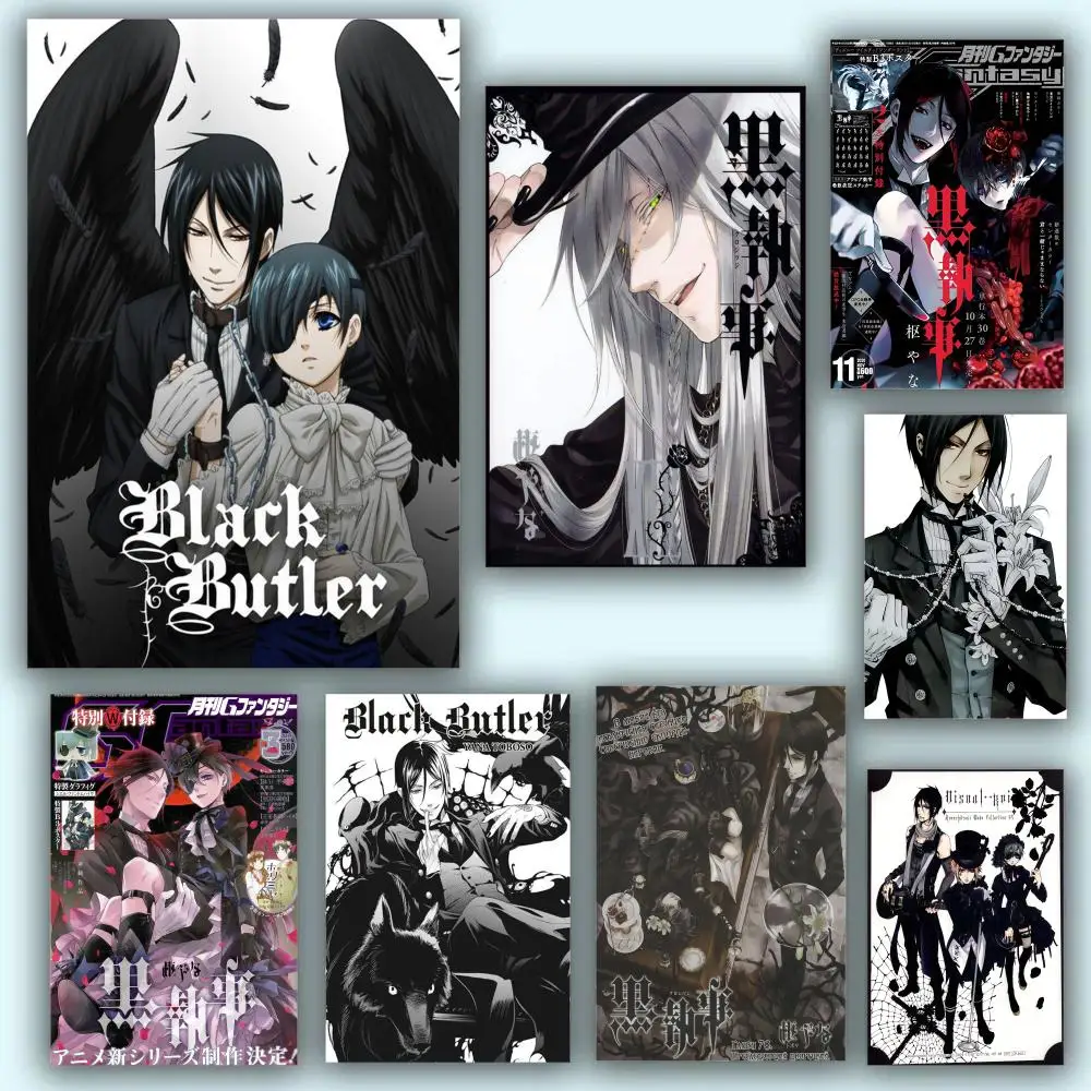 Póster HD Anime tema caliente cantante/OST/película-autoadhesivo impermeable decoración del hogar dibujos animados Anime Black Butler
