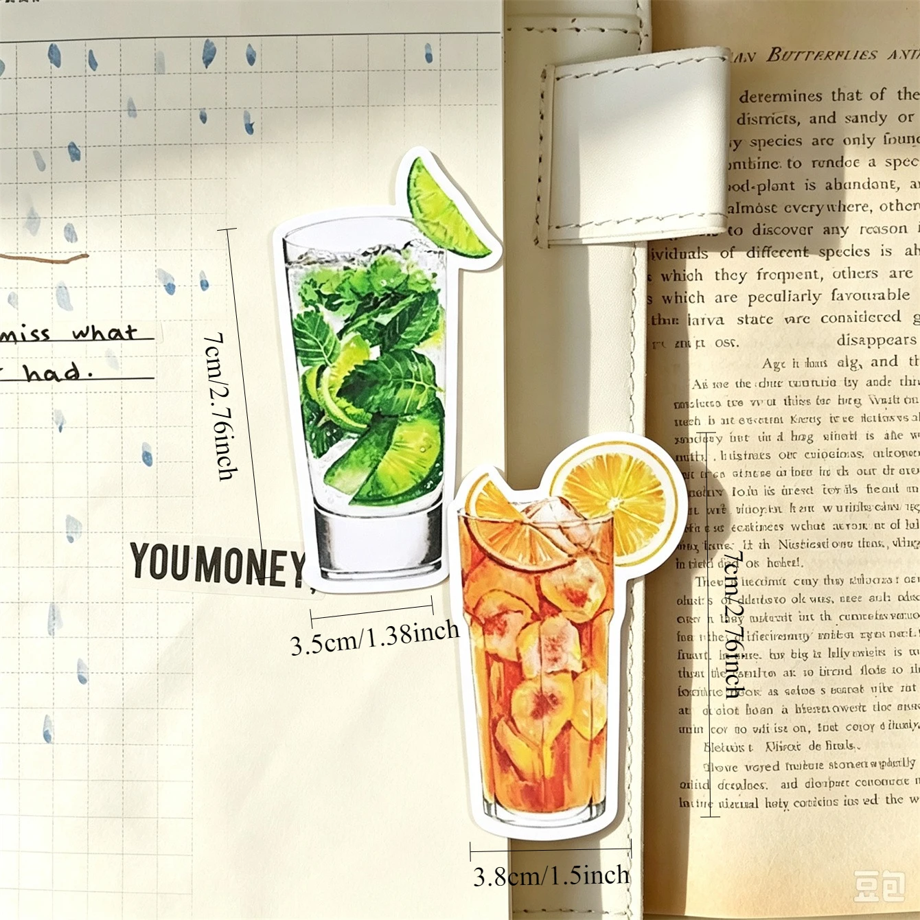 15pcs Creative Cute Self-made Colorful Fruit Tea/Drinks Stickers Scrapbooking Album Junk Daily Planner Decorative Planner Diary