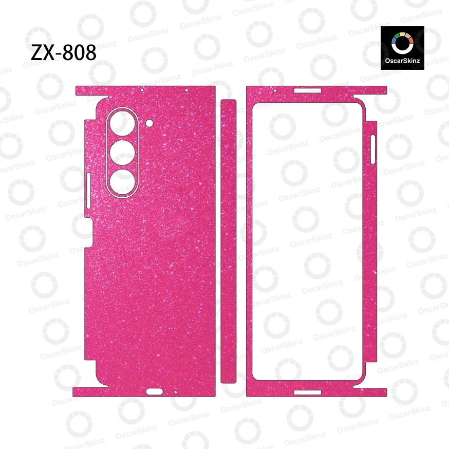 Kolorowe naklejki chroniące przed zarysowaniami do Samsung Galaxy Z Fold8ultra 6 5 4 3 7 Fold5, ochronna folia na tył urządzenia. — zdjęcie produktu 4