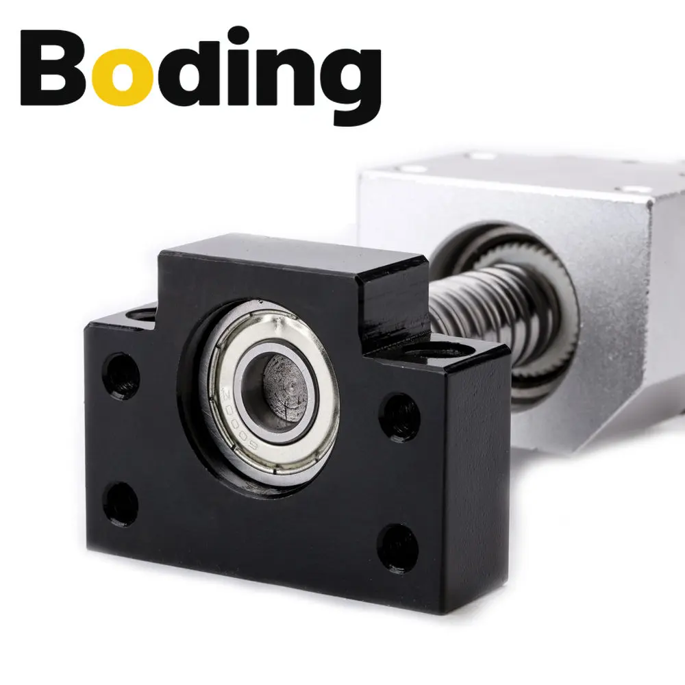 

Шариковый винт SFU1204 RM1204 Рулонный шариковый винт C7 Фланец Одинарная шариковая гайка BK BF10 Концевая обработанная муфта держателя гайки для 3D-принтера с ЧПУ