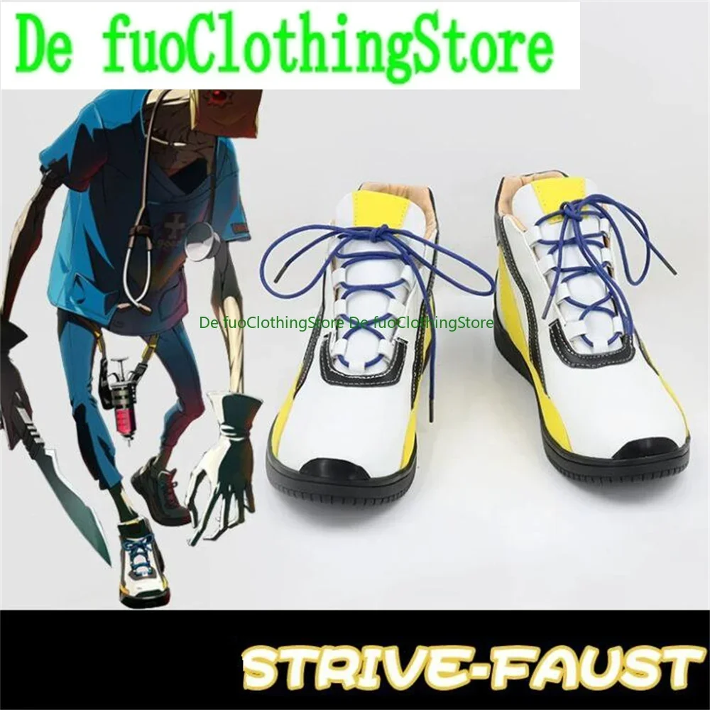 

Faust Guilty Gear STRIVE Cosplay Shoes Boots Game Anime Halloween Christmas DefuoClothing Shoes Store