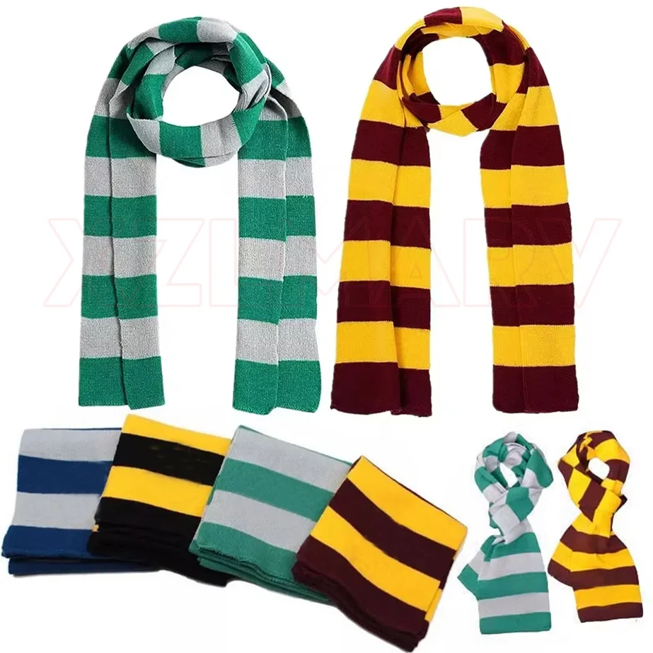 Scarf Wizarding Academy Red Scarf Holiday Theme Party Costume Accessories Unisex Adult Child Cospaly Warm Scarf