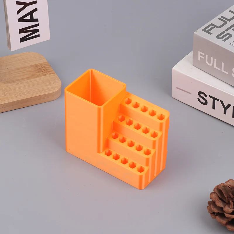[M] 1Pc Drill Holder 20/50 Holes Bit Organiser Screwdriver Head Storage Toolbox Hole Board Screwdriver Stand Hex Shank Organiser