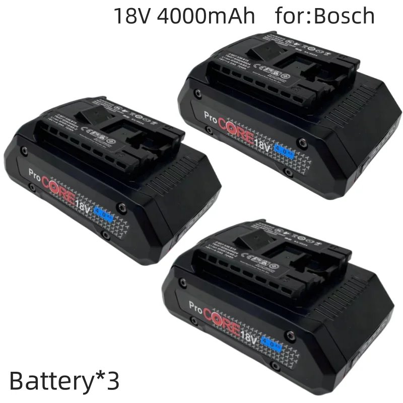 18V 4000mAh ProCORE replacement battery, for Bosch 18V cordless tools BAT609 BAT618 GBA18V 21700 high power 5C power cell