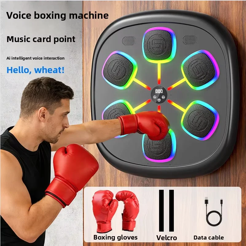 2026 Rhythm Music Boxing Machine Wall Target Smart Electronic Boxing Trainer Adult