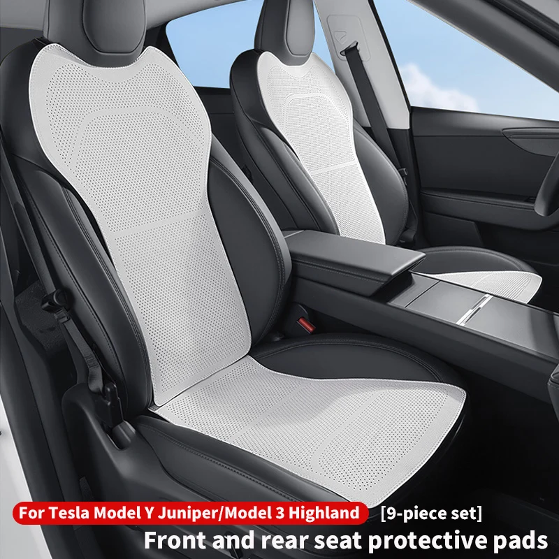 

Для новых подушек переднего и заднего сиденья Tesla Model Y Juniper/Model 3, Highland. Чехол на сиденье. Защитная накладка на автомобильное сиденье. 9шт.