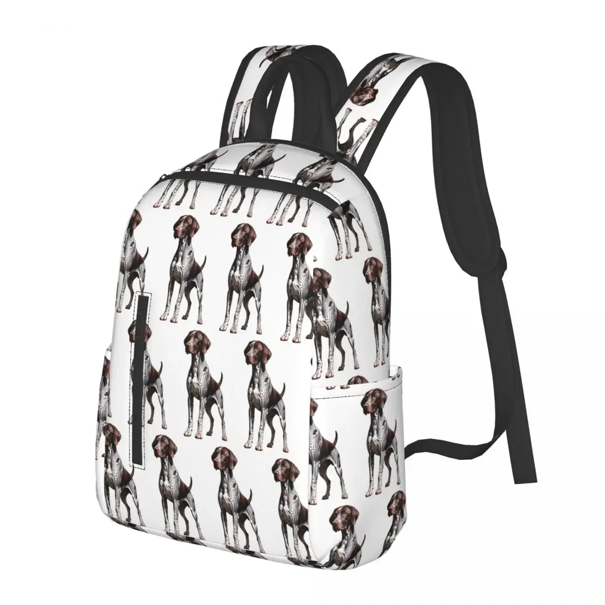 Mochila con diseño de hueso y pata de perro de raza alemana de pelo corto, mochila escolar, mochila de viaje para senderismo, mochila para hombres y mujeres, bolsos de hombro