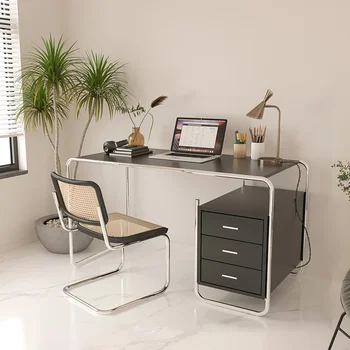 Customized medieval light luxury computer desk with drawers, Nordic home desk, internet celebrity, modern ins makeup