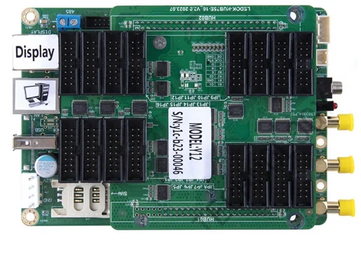 

XIXUN Y12-WIFI TO instead C10 Sysolution Android Control Card Y12 16 hub 75 Ports 4 Cortes-A35 1080P 90,000 Pixels