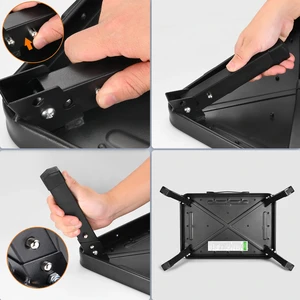 ALPURLAD-سلم تلسكوبي قابل للطي ، سلم براز من الألومنيوم ، 1 خطوة ، سلم تلسكوبي للمنزل أعلى 8 مبيعات سلم تلسكوبي من الألومنيوم - No5