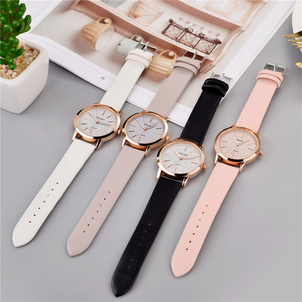 Fashion Women Leather Quartz watch