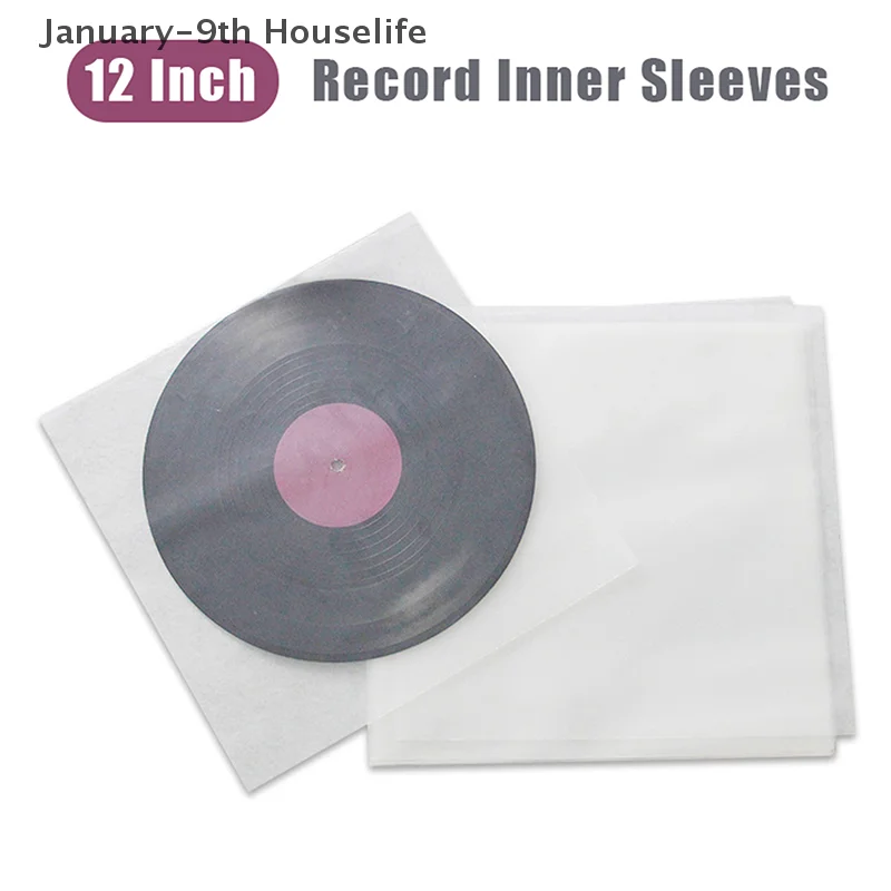25/50 Stück 12 Zoll transparente Vinyl-Schallplattenschutz LP Vinyl-Schallplatte selbstklebende Tasche Kunststoff-Inter-Hüllen für CD-Band-Schutzhüllen