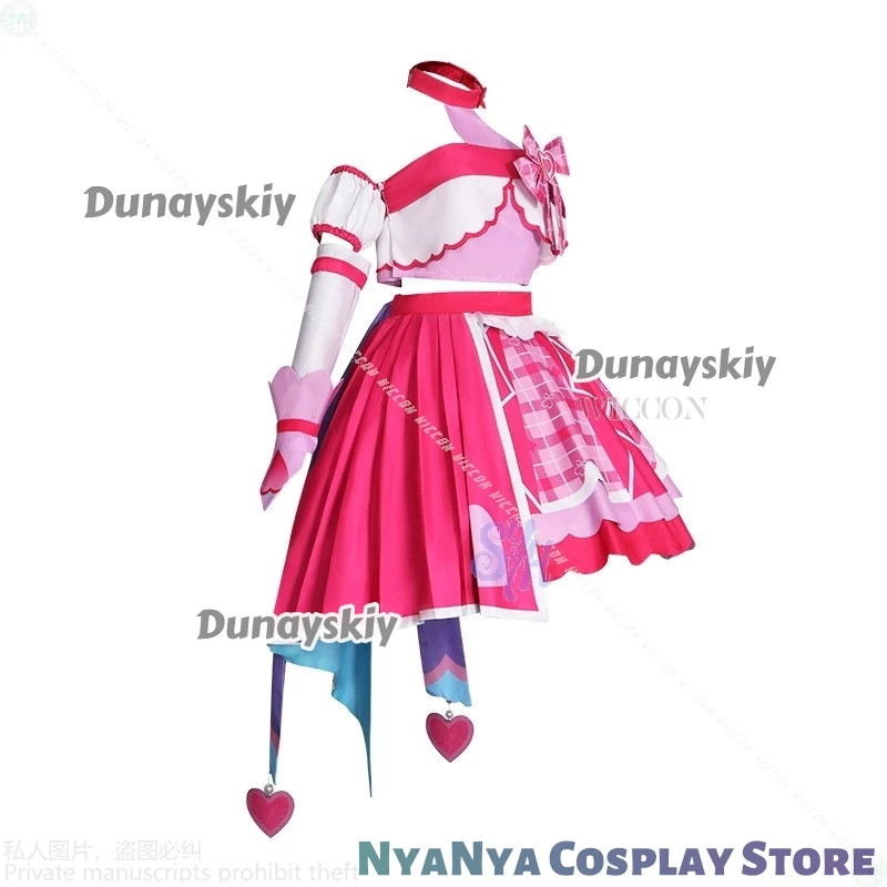 Você e ídolo precure cura ídolo doce uniforme cosplay adorável lolita vestido traje halloween carnaval festa roupa