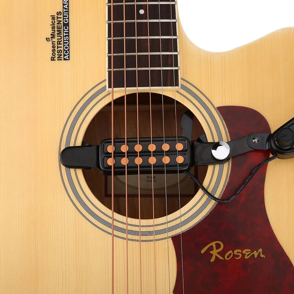 ​ 12 فتحة صوت ​ لاقط الصوت ​ ​ تتضمن كابو وكابل بطول 9.8 قدم ​ ​ محول الطاقة المغناطيسي ​ ​ لاقط الجيتار الصوتي ​