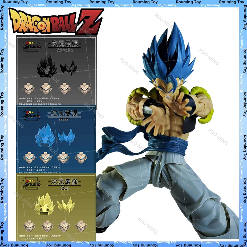 zhスタジオ-ゴジータヘッド-ドラゴンボール-アクションフィギュア-超サイヤ人ssj-イエロー-ブラック-ブルー-ザマスヘッド-アニメフィギュア-ゴジータモデル-スタチュー