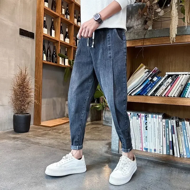 

Loose Jeans for Men Baggy Trend 2025 Korean Trousers Autumn Regular Grunge Y2k Fashion Classic Luxury Retro Xs Man Cowboy Pants