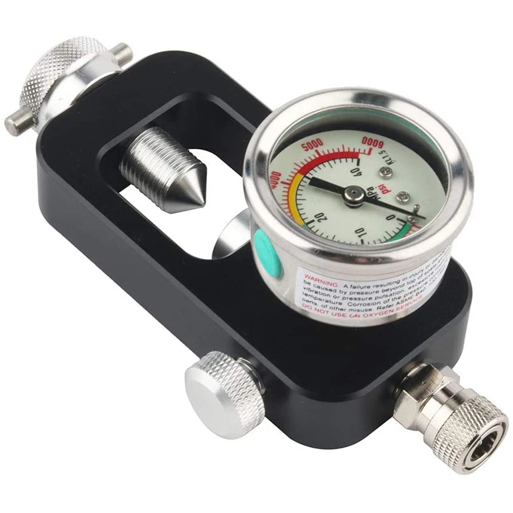 6000Psi Scuba Tank Refill Adapter Aluminium Alloy Fill Station Diving Equipment,Black
