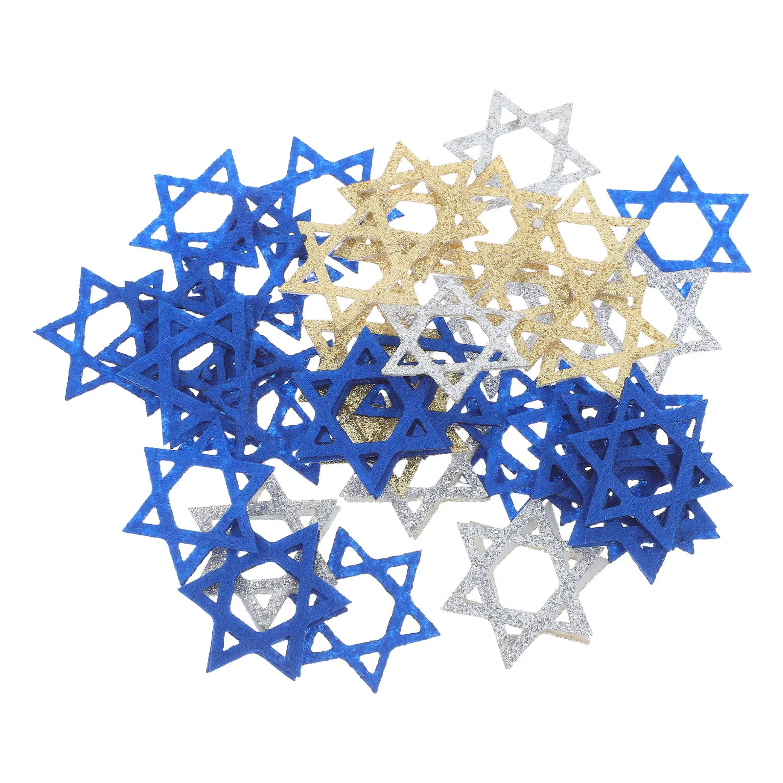 50 قطعة ديكور طاولة حفلات هانوكا مادة مستقرة على المدى الطويل استخدام متعة فريدة من نوعها عطلة زخرفة هانوكا الطرف الديكور