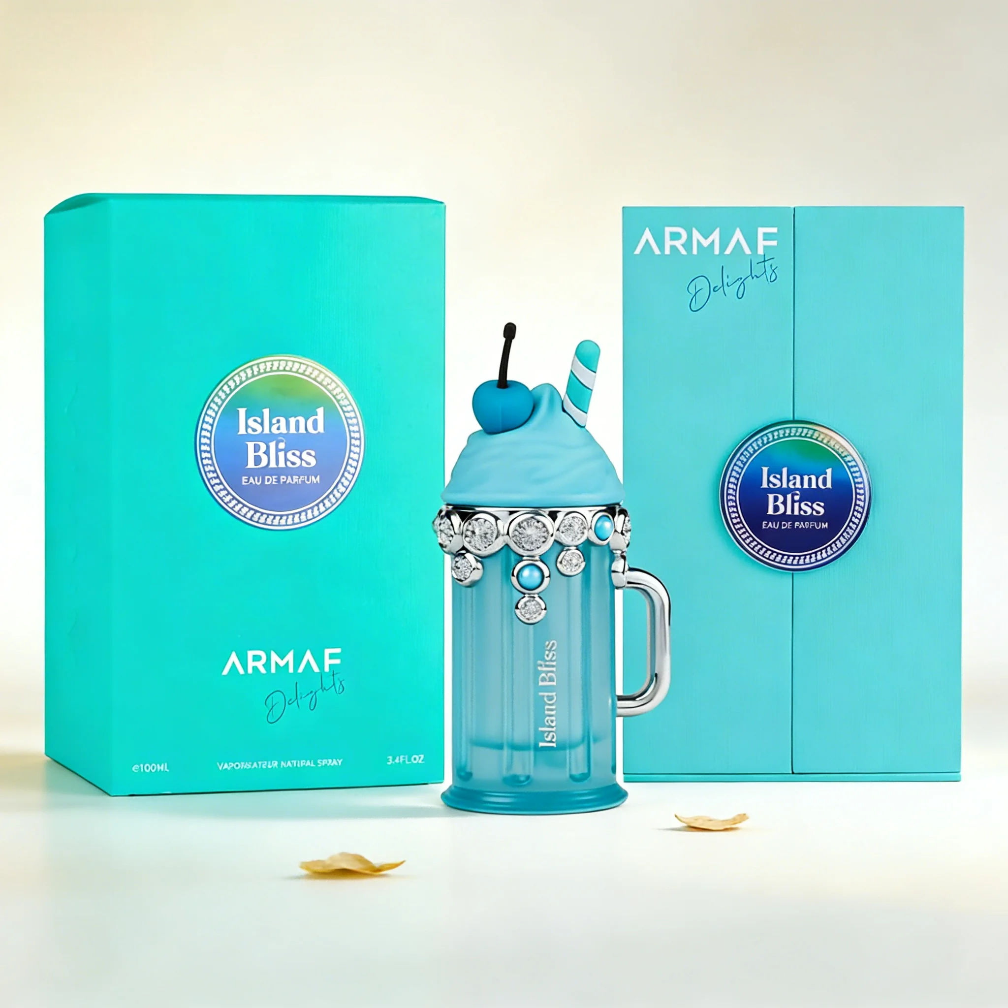 ARMAF Island Bliss Eau de Parfum para Mujer 3.4oz, Fragancia Floral Dulce y Sal Marina, Aroma Ligero y Fresco para Todo el Día