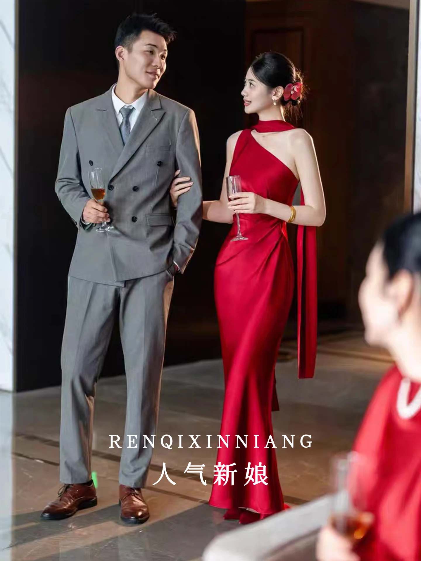 

Красное свадебное платье 2025: Новое вечернее платье в винтажном стиле с молнией, из полиэстера, для помолвки и свадьбы