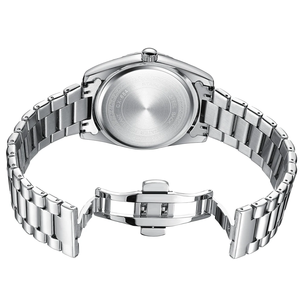 CHENXI العلامة التجارية الأصلية زوجين ساعة اليد للماء مضيئة ساعة كوارتز ساعة اليد الفاخرة هدية مثالية للرجال والنساء