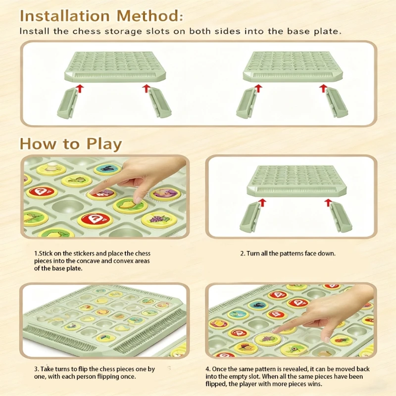 

Interactive And Board Game Toy For Kid Adult Parties Practical Family Travel Activity With Colorful Card