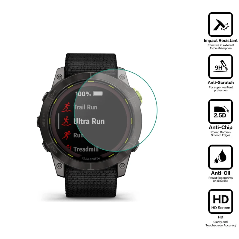 Hard Glass Smartwatch Clear Protective Film For Garmin Enduro 3/2 Smart Watch Display Screen Protector Cover Enduro3 Accessories