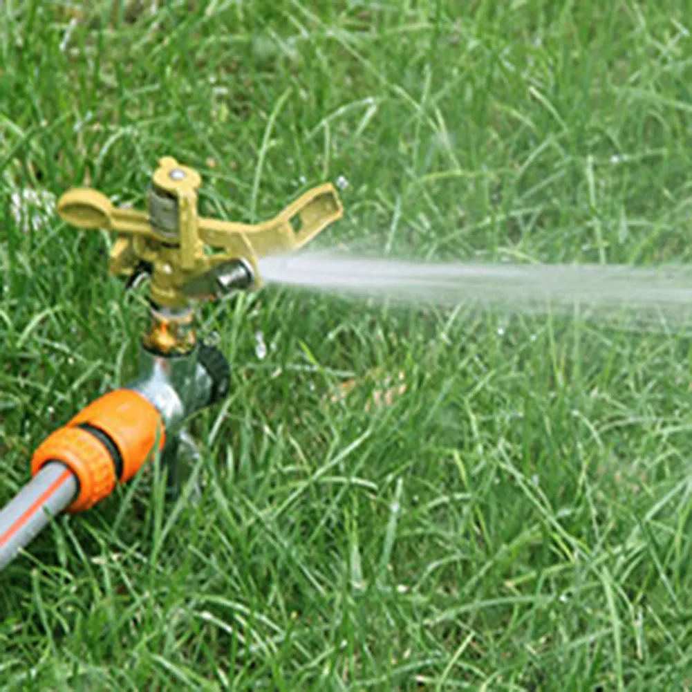 2PCS Garden Irrigation Sprinklers,360° Rotation Watering Nozzle for Horticultural Agricultural,Adjustable Impact Sprinkler
