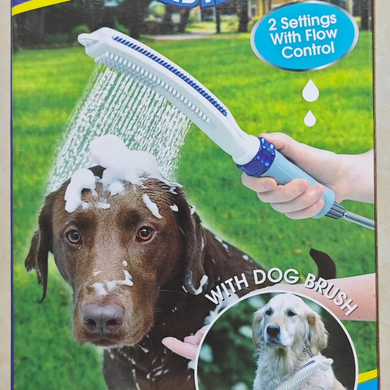 Cepillo de Baño Multifuncional para Mascotas, Cabezal de Ducha, Manguera de Ducha con Masaje para Perros/Gatos con Interruptor, Productos para Mascotas, Suministros de Limpieza, Regalo de Aseo para Mascotas