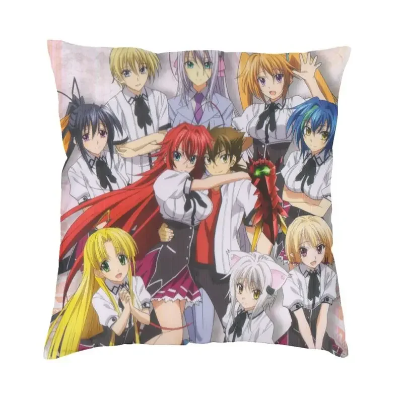 Sexy Girl Rias Gremory High School DxD Cushion Cover 45x45 Home Decorative 3D Print Throw Pillow Case for Sofa Two Side