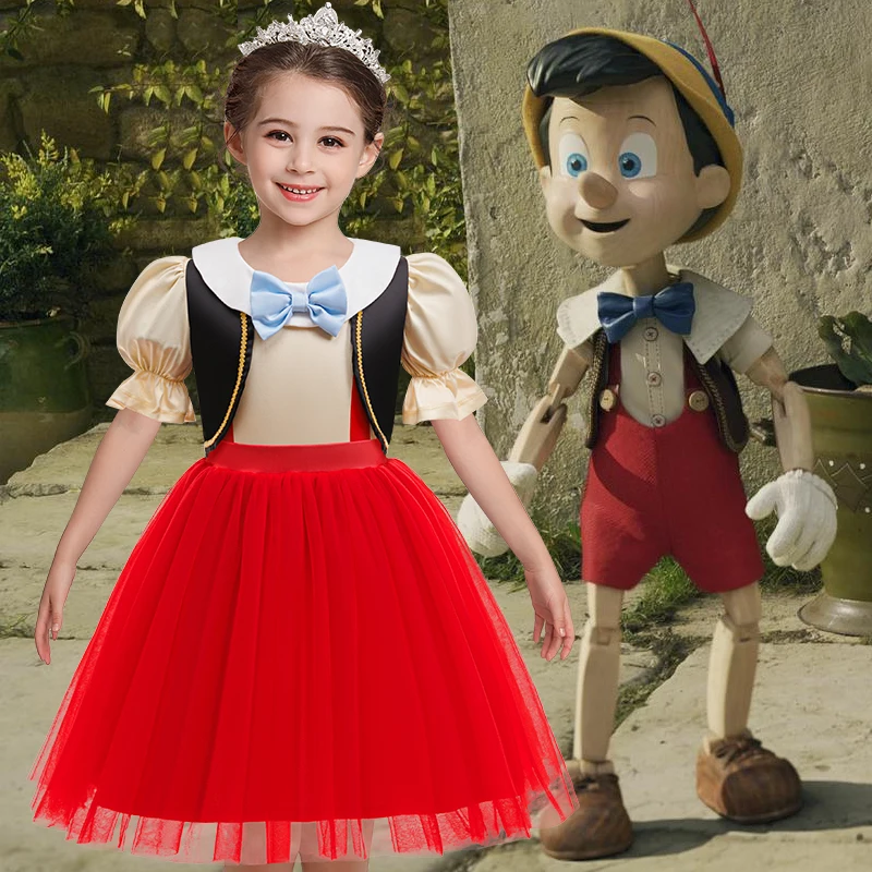 Pino-cchio Cosplay Kostüm Geburtstag Party Prinzessin Kleid Performance Kostüm Halloween Karneval Dress Up
