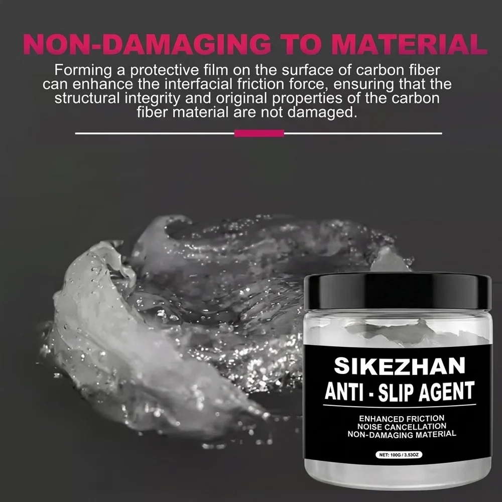 SIKEZHAN Carbon Fiber Assembly Gel 100g Anti Slip Paste for Bike Seatpost Handlebar Friction Enhancer MTB Road Bicycle Grease