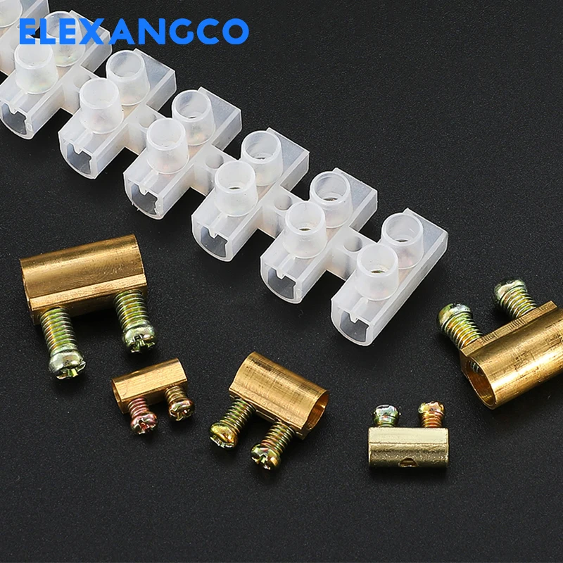 1PC Screw Type Quick Connect Terminal 450V 20A 30A 22-10AWG 12 Position Wire Connectors Butt Terminal Block Universal Reusable